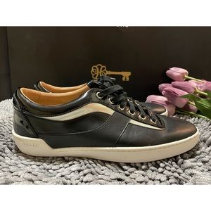 Bally Eron Lace up Leather Sneakers